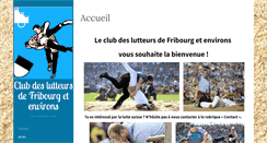 Desktop Screenshot of clubdeluttefribourg.ch