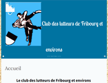 Tablet Screenshot of clubdeluttefribourg.ch
